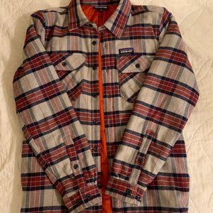 Patagonia Men's Insulated Organic Cotton Midweight Flannel Shirt Size S